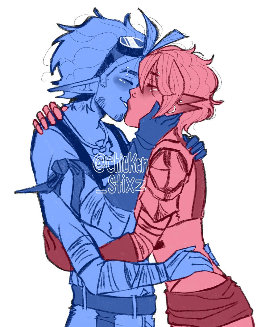 Halfbody, Sketch $22 (Extra character +$15)